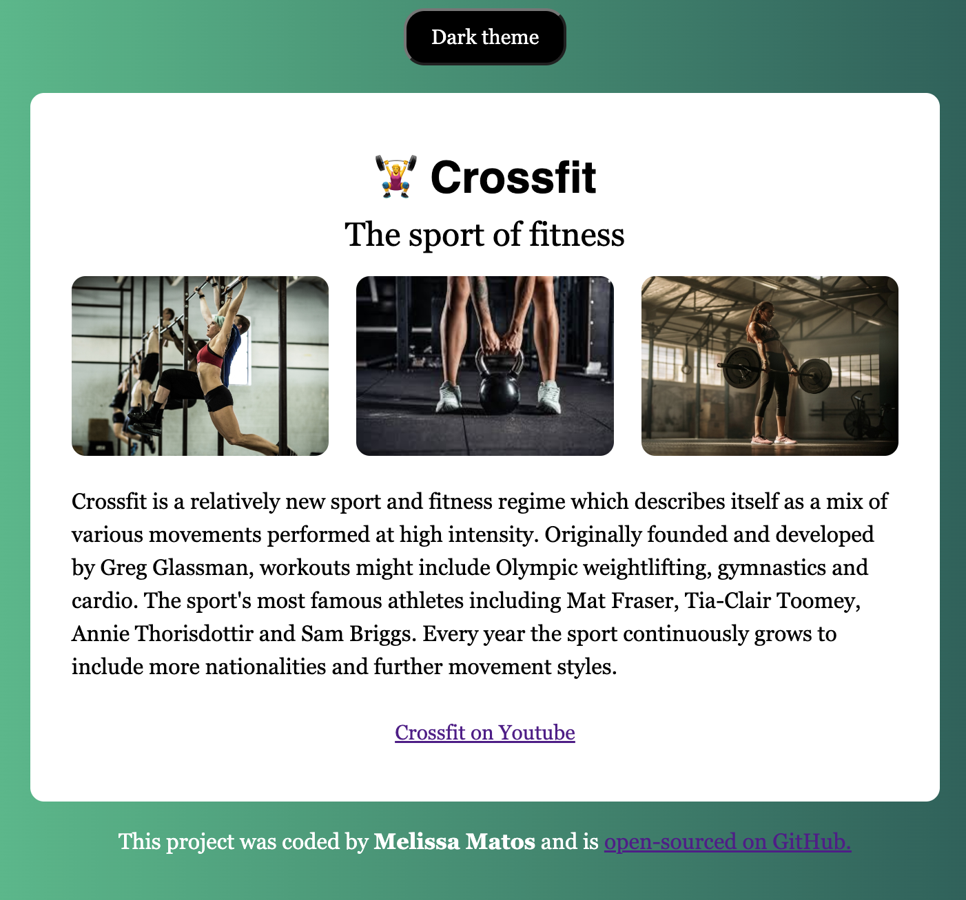 crossfit page